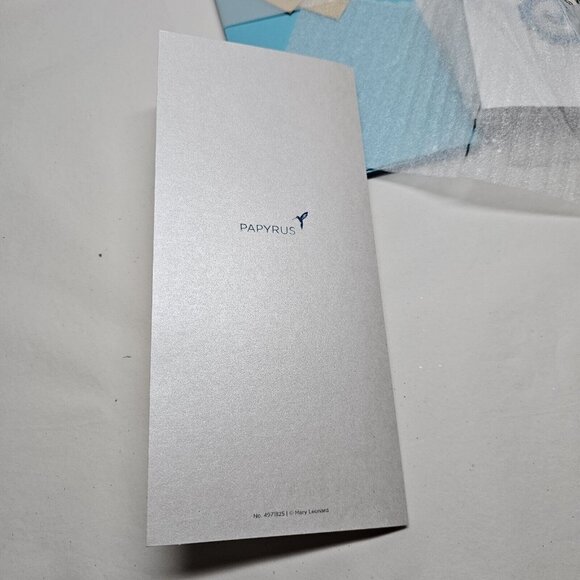 6 Papyrus Glitter Sea Horse Blank Greeting Note Cards, Envelopes, & Seals - Picture 4 of 6